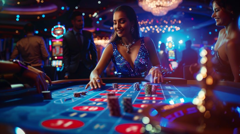 Meja baccarat, blackjack, dan roulette virtual di Kasino Bumi59 dengan berbagai varian dan batas taruhan